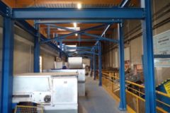 Intérieur bâtiment péparation plateforme pour tri optique 02 mars 2020