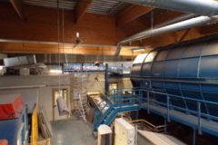 Intérieur bâtiment péparation dessus cabine pour tri optique 02 mars 2020